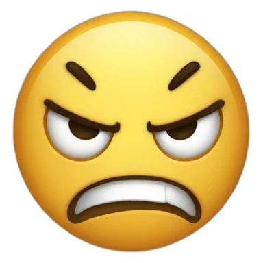 angry Face Spot on the floor sticker