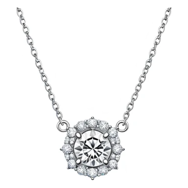 luxury diamond necklace full sticker