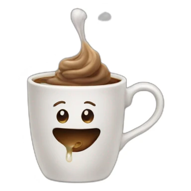 a poop who drinks tea sticker