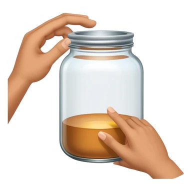 Hand opening jar sticker