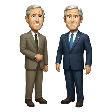 George W. Bush full body
 sticker