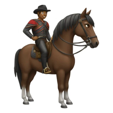 Horseman sticker