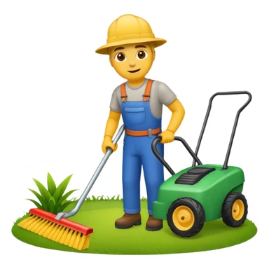 Lawncare emoji sticker