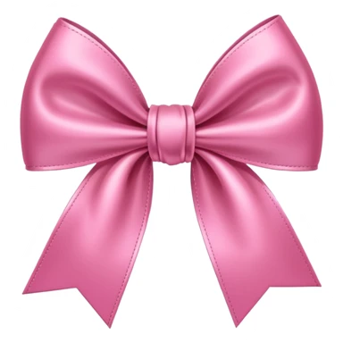 pink satin bow sticker