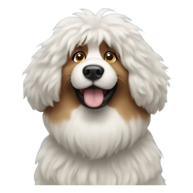 Big fluffy dog sticker
