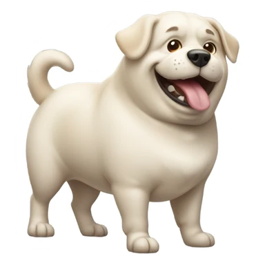 Fat dog sticker