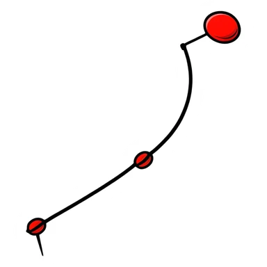 red push pin sticker