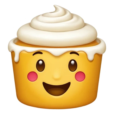 Emoji e panna in faccia sticker