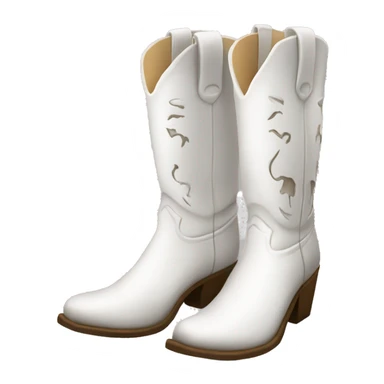 White cowgirl boots 2 sticker