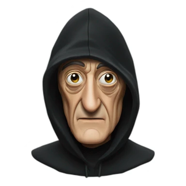 marty feldman black hood squint sticker