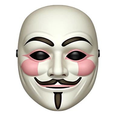 Guy Fawkes mask sticker