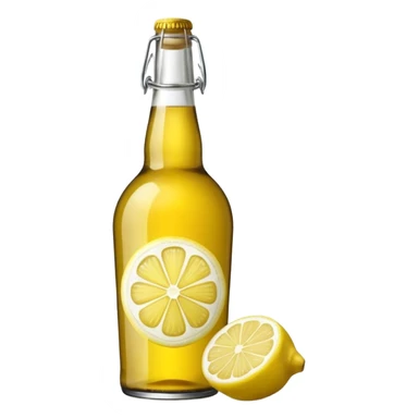Bottiglia birra Dreher lemon in vetro  sticker