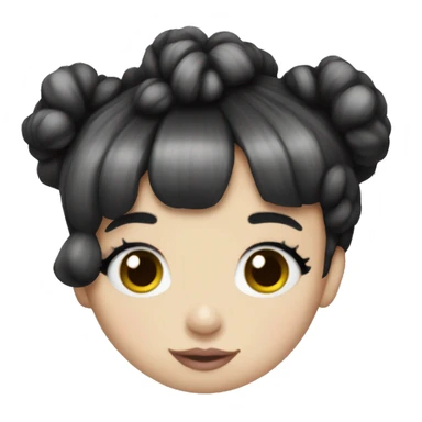 Melanie Martinez black and white hair sticker