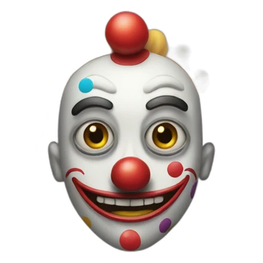 clown robot sticker