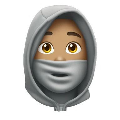 A grey nike hoodie sticker