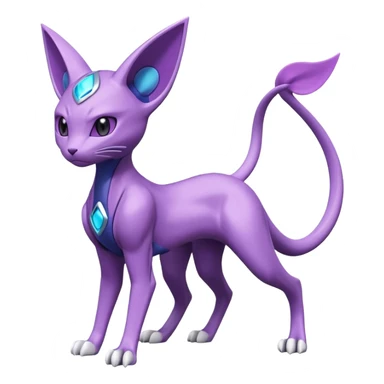 Miraidon-Genesect-Espeon-Mewtwo-Fakémon-hybrid-creature (full body)  sticker