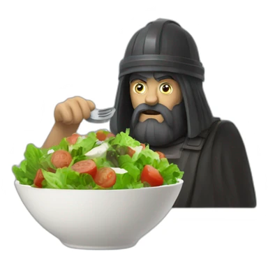 hammurabi eating a salad sticker