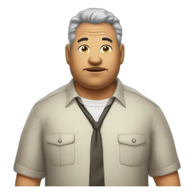 Jackal as chubby mature male sticker