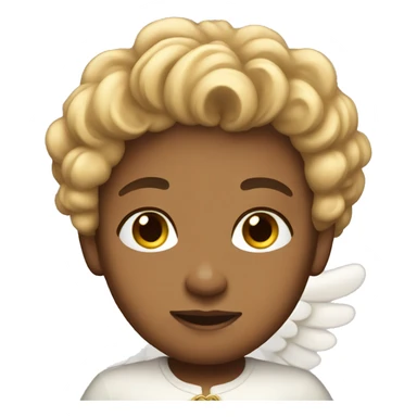 light skin angel  sticker