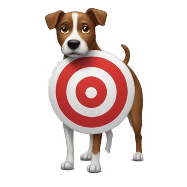 target dog bullseye sticker