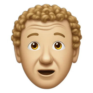 Curly Howard of the three stooges sticker