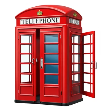 London telephone box sticker