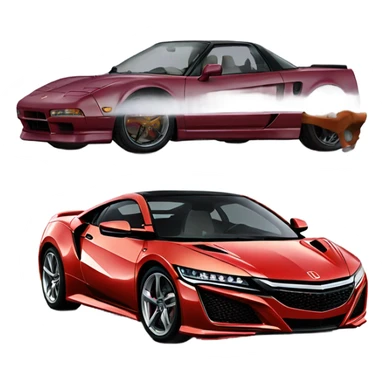 honda acura nsx pop ups sticker