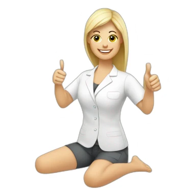 massage-therapist-thumbs-up sticker