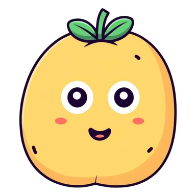 potato with eyes  sticker