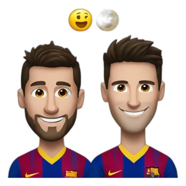 Cr7 and messi sticker