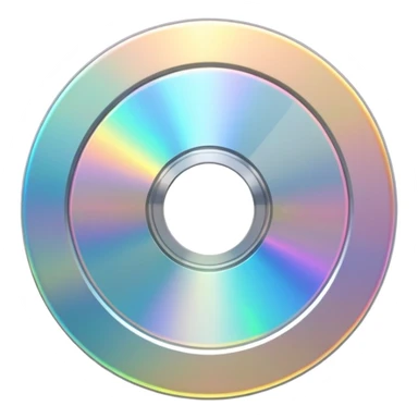 белый светящийся immortal effect CD-диск, no background sticker