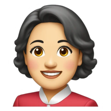 megawati sukarnoputri from indonesia party PDI Perjuangan sticker