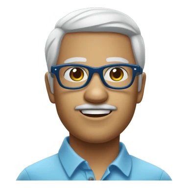 menino com pele clara com cabelo loiro e olho azul usando oculos thuig life sticker