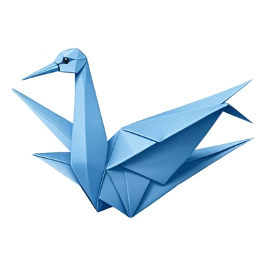 Fold Origami-Inspired:
A symbol of 'the fold', a simple origami bird or shape (like a crane) using just 2-3 colors maximum.  sticker