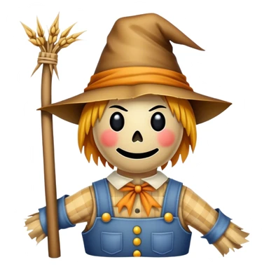 Scarecrow no brain sticker