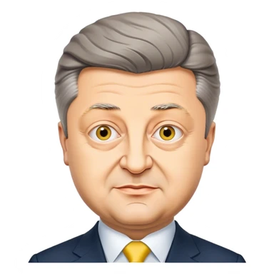 Photorealistic ex President of Ukraine Petro Poroshenko sticker