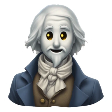 Nearly Headless Nick is a ghost in tattered noble attire with his head barely attached to his neck. Despite his eerie appearance, he carries an air of faded dignity. sticker