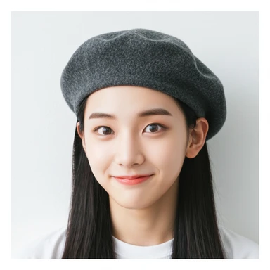 kpop beret, cute, expressive, minimal sticker