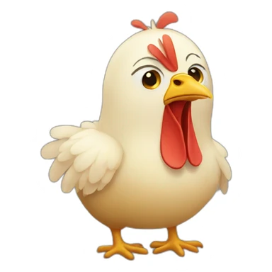 sad chicken sticker