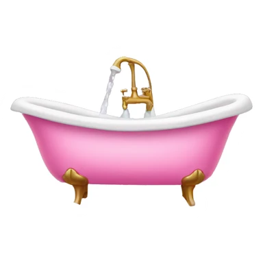 Pink bathtub with pink suds  sticker