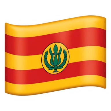 Create image of Karnataka flag just yellow strip above and red color below sticker
