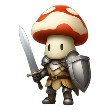 mushroom knight sticker