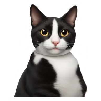 Tuxedo cat on girls lap sticker