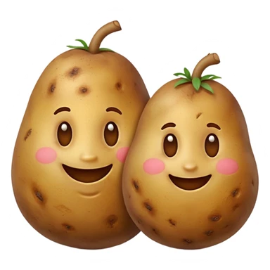 two happy potatoes sticker