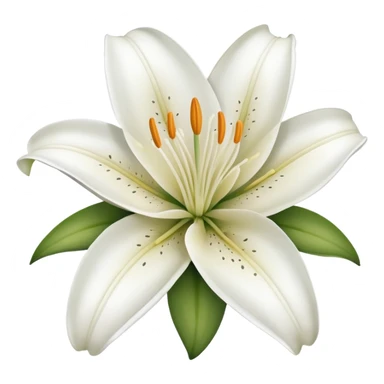 Lily flower sticker
