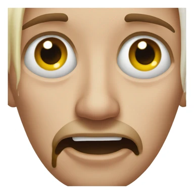 Rolling eyes and melting sticker