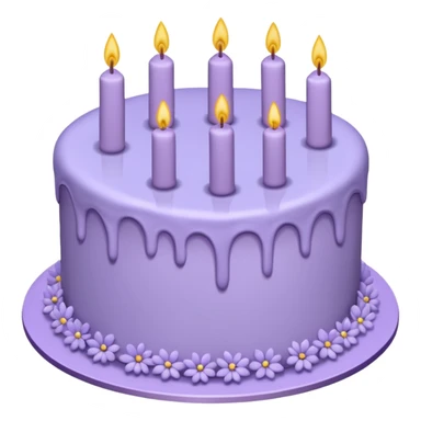 Aesthetic gorgeous beautiful pretty inspo Lavender cake with lavender flowers  sticker