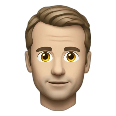 macron head with a psg shirt sticker