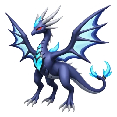 Lunala-Darkrai-Dialga-Fakémon-hybrid-creature (full body)  sticker