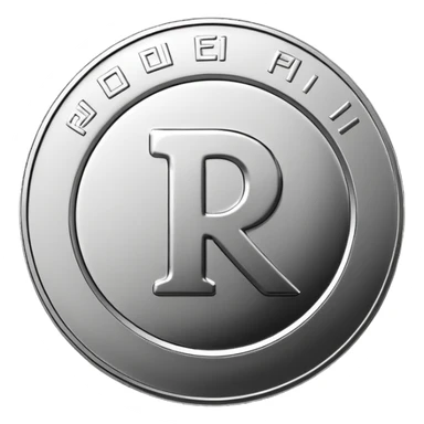 Russian 1 ruble coin sticker